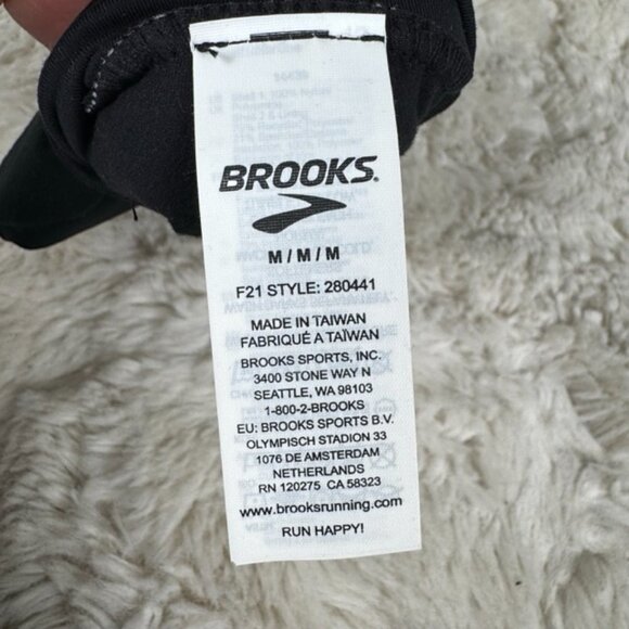 Brooks Shield Lobster Running Exercise Gloves Unisex Black Size Medium - Picture 9 of 10